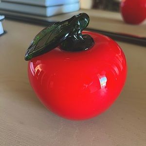 Vintage Murano Glass Apple